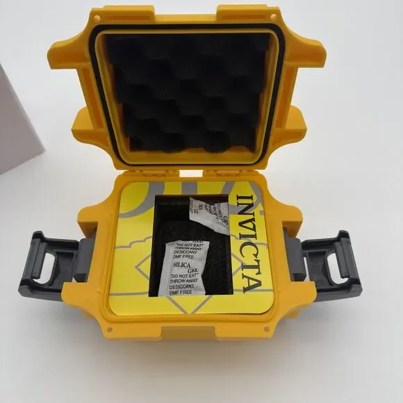NEW Invicta Single Slot Impact Resistant Yellow Collector Diver Case Watch Box - Picture 3 of 8